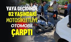 Yaya Geçidinde 82 Yaşındaki Motosikletliye Otomobil Çarptı