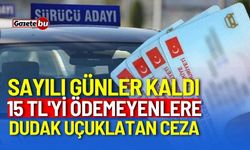 Sayılı günler kaldı! 15 TL'yi ödemeyenlere dudak uçuklatan ceza