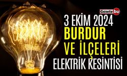 Burdur 3 Ekim Elektrik Kesintisi | AEDAŞ ELEKTRİK KESİNTİSİ