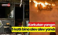 Korkutan yangın: 5 katlı eğlence merkezi alev alev yandı