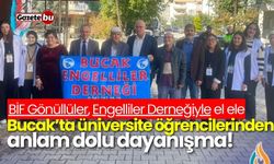 Bucak’ta üniversite öğrencilerinden anlam dolu dayanışma