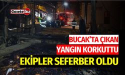 Bucak’ta çıkan yangın korkuttu, Ekipler seferber oldu