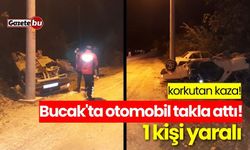 Bucak'ta otomobil takla attı! 1 yaralı