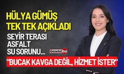 Başkan Hülya Gümüş tek tek açıkladı: "Bucak kavga değil, hizmet ister"