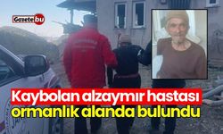 Kaybolan alzaymır hastası ormanlık alanda bulundu