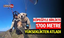 Köpeğiyle birlikte 1700 metreden atladı