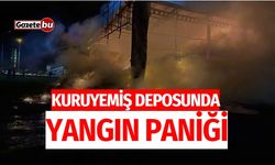 Kuruyemiş Deposunda Yangın Paniği