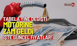 Motorine zam geldi: Tabela yine değişti