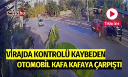 Virajda Kontrolü Kaybeden Otomobil Kafa Kafaya Çarpıştı