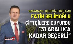 Başkan Fatih Selimoğlu duyurdu: 31 Aralık'a kadar geçerli