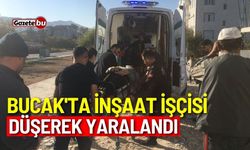 Bucak'ta inşaatta çalışan işçi düşerek yaralandı