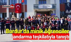 Burdur'da minik öğrenciler jandarma teşkilatıyla tanıştı