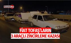 Fiat Tofaş’ların 3 araçlı zincirleme kazası