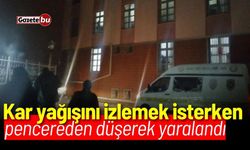 Kar yağışını izlemek isterken pencereden düştü