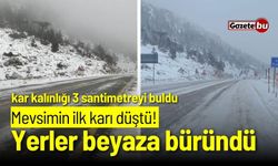 Mevsimin ilk karı düştü! Yerler beyaza büründü