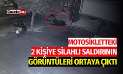 Motosikletteki 2 kişiye silahlı saldırının görüntüleri çıktı