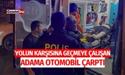 Yolun Karşısına Geçmeye Çalışan Adama Otomobil Çarptı