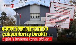 Bucak'ta aile hekimleri iş bıraktı