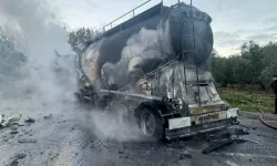 Tanker bomba gibi patladı! 1 ölü 1 yaralı