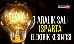 Isparta 3 Aralık Elektrik Kesintisi | AEDAŞ ELEKTRİK KESİNTİSİ