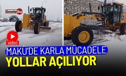 MAKÜ'de karla mücadele: Yollar açılıyor