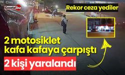 Motosikletler kafa kafaya çarpıştı: 2 kişi yaralandı