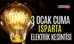 Isparta 3 Ocak Elektrik Kesintisi | AEDAŞ ELEKTRİK KESİNTİSİ