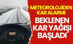 Meteorolojiden kar alarmı: Beklenen kar yağışı başladı