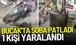 Bucak'ta soba patladı: 1 kişi yaralandı