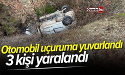 Otomobil uçuruma yuvarlandı: 3 kişi yaralandı