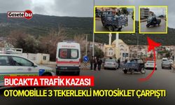 Bucak'ta trafik kazası: Otomobille 3 Tekerlekli Motosiklet çarpıştı