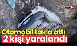 Kontrolden çıkan araç takla attı: 2 yaralı