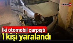 İki otomobil çarpıştı: 1 kişi yaralandı