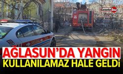 Ağlasun'da yangın: Ev kullanılamaz hale geldi