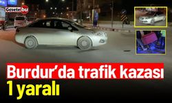 Burdur'da trafik kazası: Motosiklet sürücüsü yaralandı