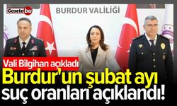 Burdur'un şubat ayı suç oranları açıklandı!