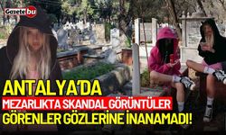 Mezarlıkta skandal görüntüler! Görenler gözlerine inanamadı!