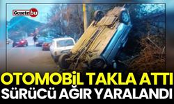 Otomobil takla attı: Genç sürücü ağır yaralandı