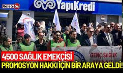 4500 sağlık emekçisi promosyon hakkı için bir araya geldi!