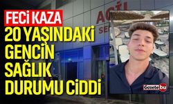 Feci kaza! 20 yaşındaki gencin sağlık durumu ciddi