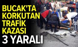 Bucak'ta korkutan trafik kazası! 3 yaralı