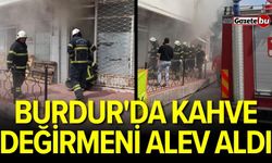 Burdur'da Kahve Değirmeni Alev Aldı