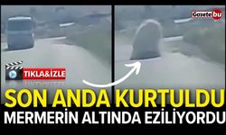 Mermer bloğun altında eziliyordu! Son anda kurtuldu