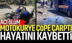 Motokurye Çöpe Çarptı! Hayatını Kaybetti