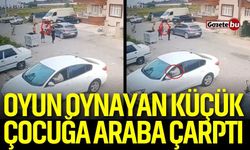 Oyun oynayan küçük çocuğa araba çarptı! Ağır yaralandı