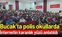 Bucak’ta polis okullarda: İnternetin karanlık yüzü anlatıldı
