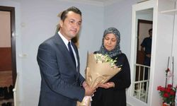 Alanya’nın yeni kaymakamı Öztürk’ün ilk ziyareti şehit ailesine