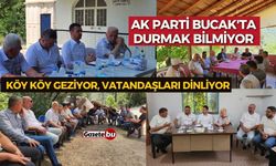 AK Parti Bucak'ta Köy Köy Geziyor, Çalışmalara Devam Ediyor