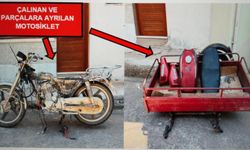 Hırsızların çalıp parçaladığı motosikletleri jandarma bulup sahiplerine teslim etti