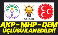 AKP, MHP, DEM üçlüsü ilan edildi!